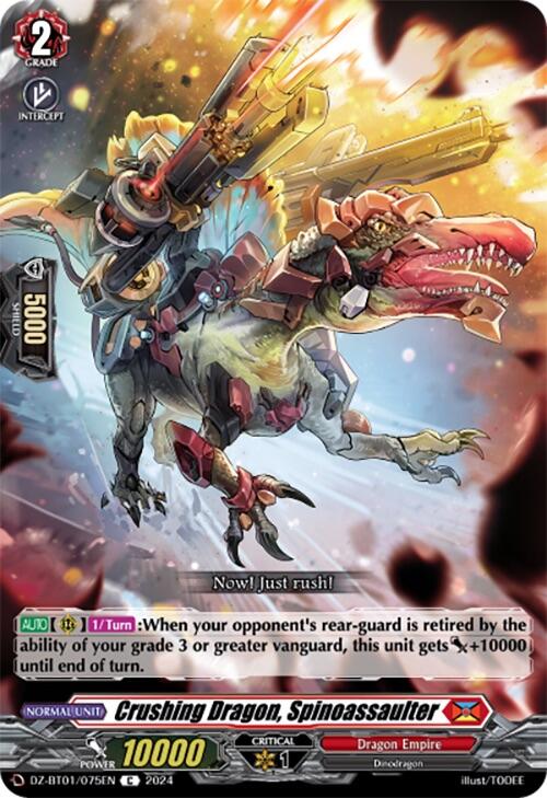 Crushing Dragon, Spinoassaulter (DZ-BT01/075EN) [Fated Clash] | Pegasus Games WI