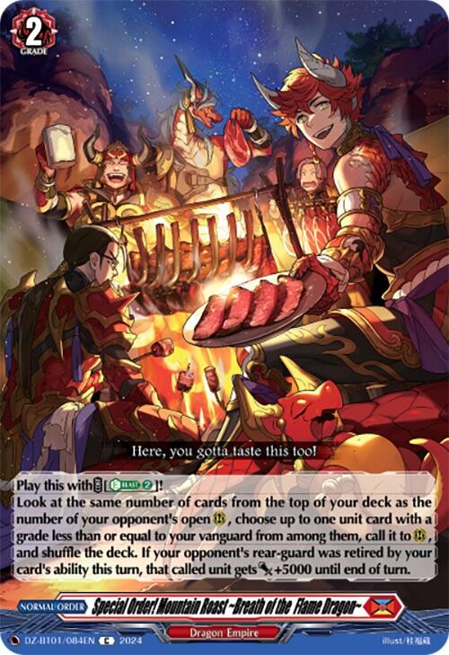 Special Order! Mountain Roast ~Breath of the Flame Dragon~ (DZ-BT01/084EN) [Fated Clash] | Pegasus Games WI