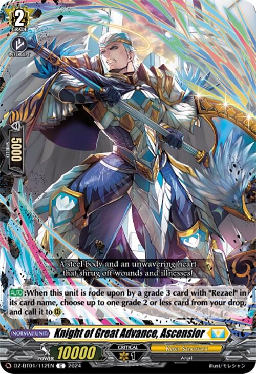 Knight of Great Advance, Ascensior (DZ-BT01/112EN) [Fated Clash] | Pegasus Games WI