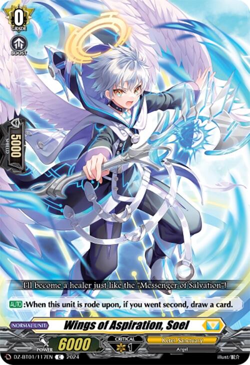 Wings of Aspiration, Soel (DZ-BT01/117EN) [Fated Clash] | Pegasus Games WI