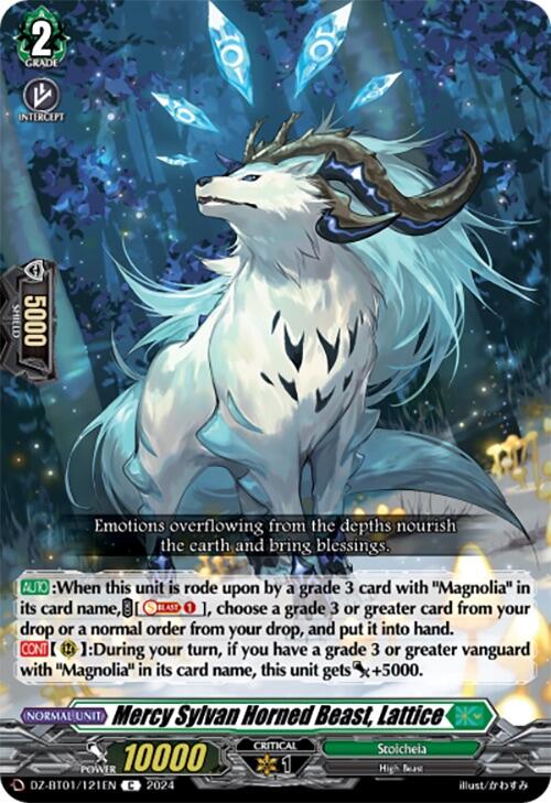 Mercy Sylvan Horned Beast, Lattice (DZ-BT01/121EN) [Fated Clash] | Pegasus Games WI