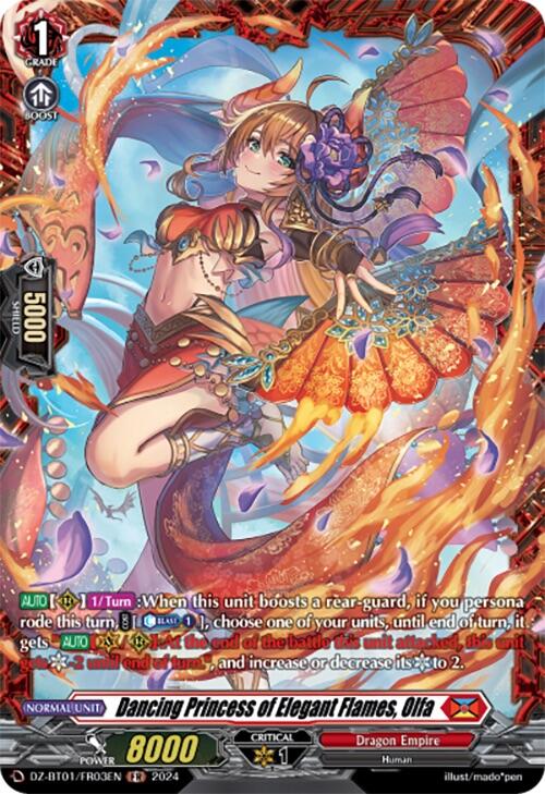 Dancing Princess of Elegant Flames, Olfa (FR) (DZ-BT01/FR03EN) [Fated Clash] | Pegasus Games WI