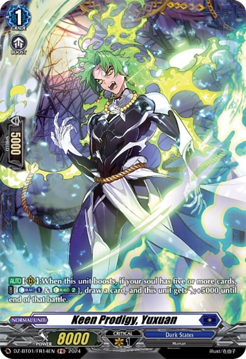 Keen Prodigy, Yuxuan (FR) (DZ-BT01/FR14EN) [Fated Clash] | Pegasus Games WI