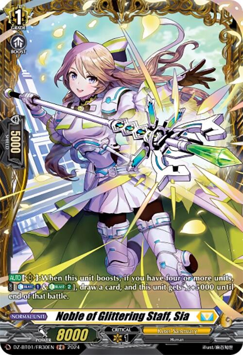 Noble of Glittering Staff, Sia (FR) (DZ-BT01/FR30EN) [Fated Clash] | Pegasus Games WI