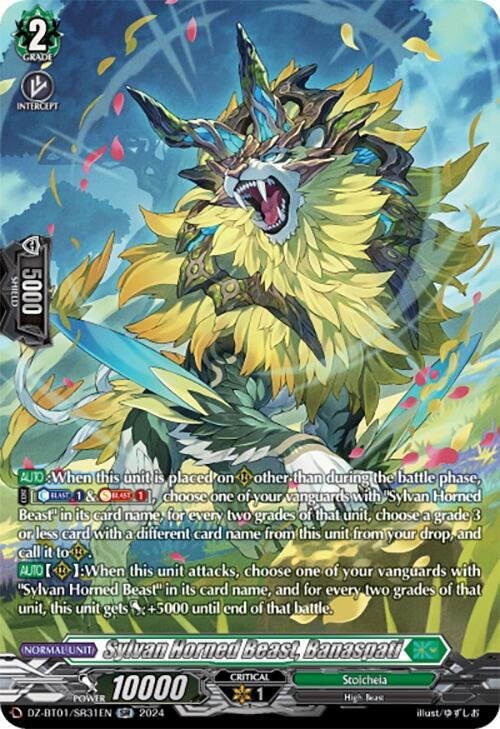 Sylvan Horned Beast, Banaspati (SR) (DZ-BT01/SR31EN) [Fated Clash] | Pegasus Games WI