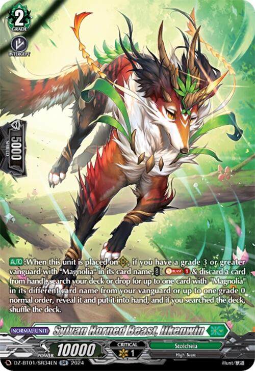 Sylvan Horned Beast, Ilkenwin (SR) (DZ-BT01/SR34EN) [Fated Clash] | Pegasus Games WI