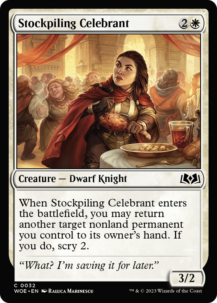 Stockpiling Celebrant [Wilds of Eldraine] | Pegasus Games WI