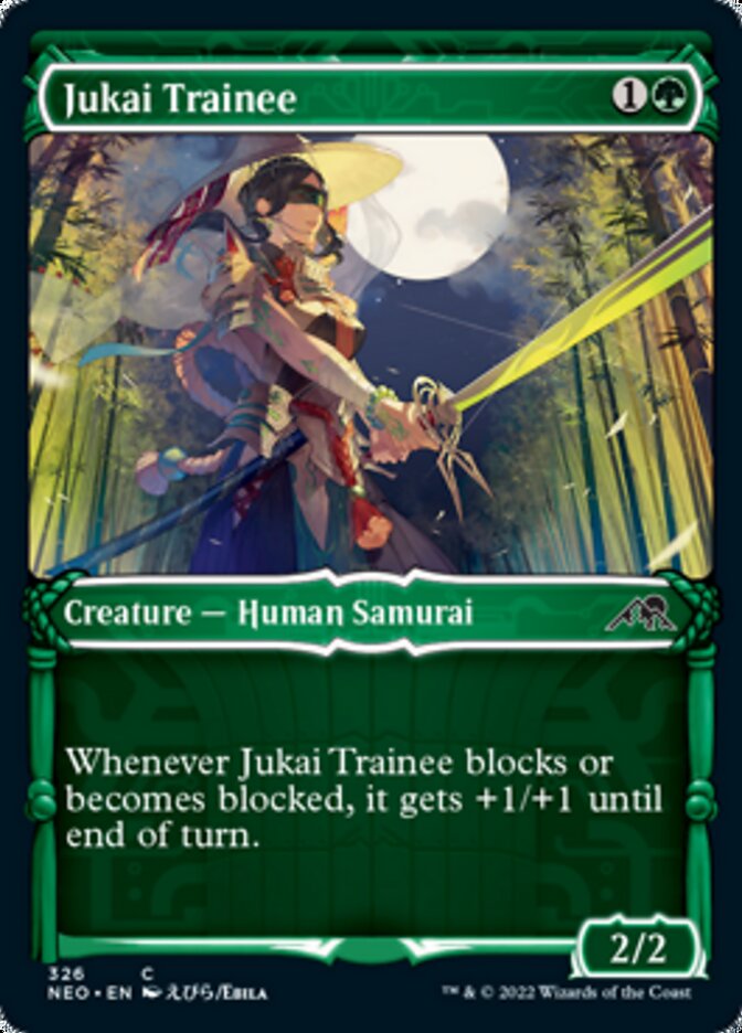 Jukai Trainee (Showcase Samurai) [Kamigawa: Neon Dynasty] | Pegasus Games WI