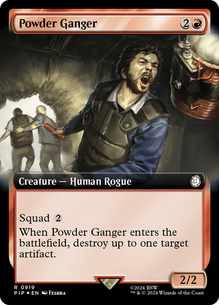 Powder Ganger (Extended Art) (Surge Foil) [Fallout] | Pegasus Games WI