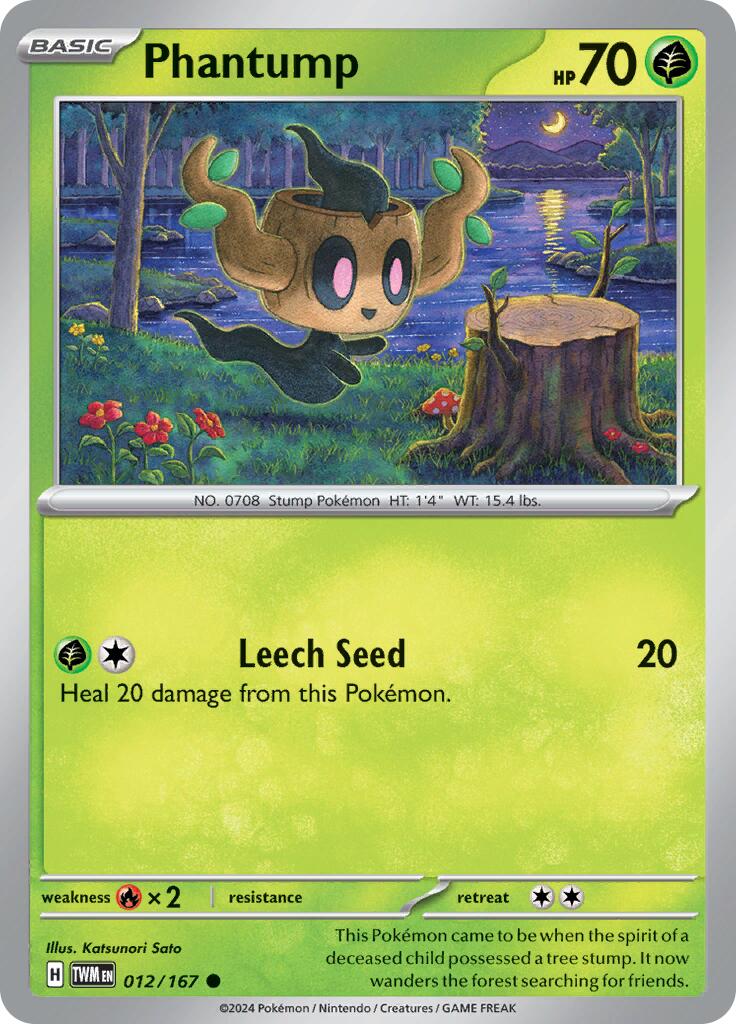 Phantump (012/167) [Scarlet & Violet: Twilight Masquerade] | Pegasus Games WI