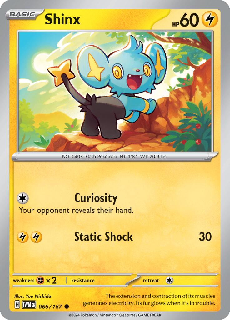 Shinx (066/167) [Scarlet & Violet: Twilight Masquerade] | Pegasus Games WI
