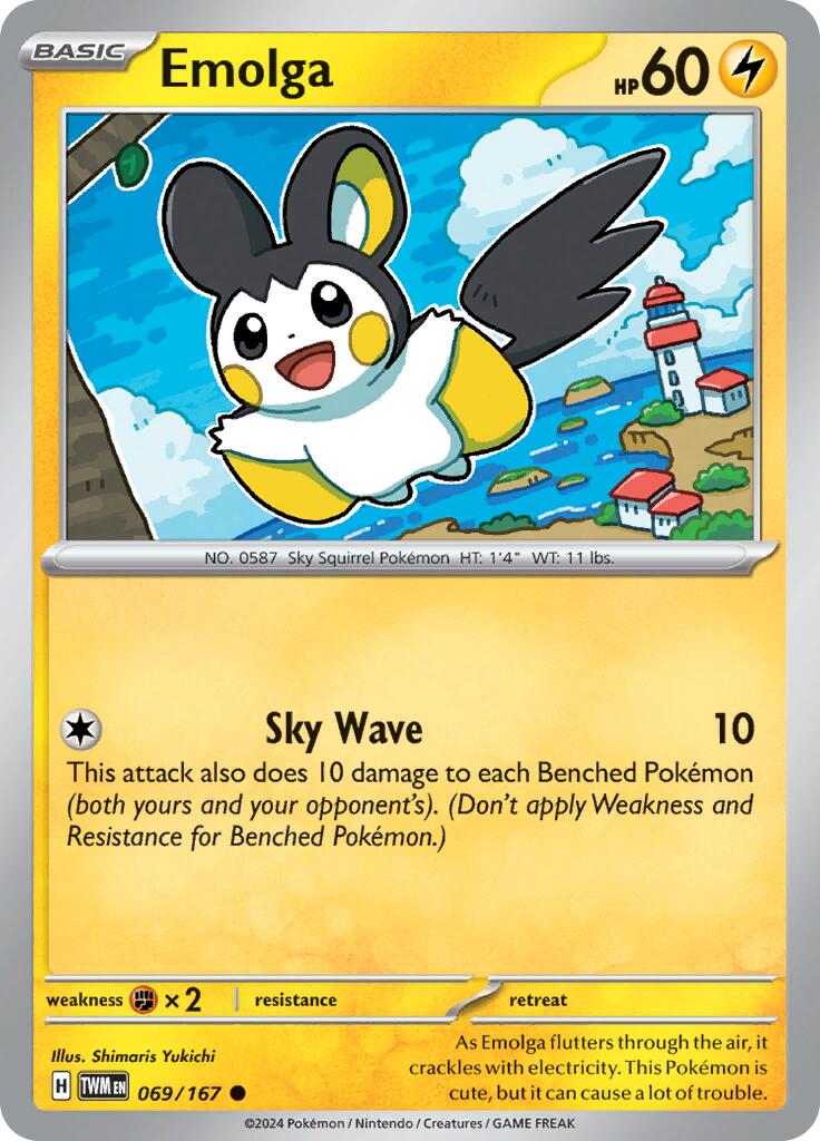 Emolga (069/167) [Scarlet & Violet: Twilight Masquerade] | Pegasus Games WI