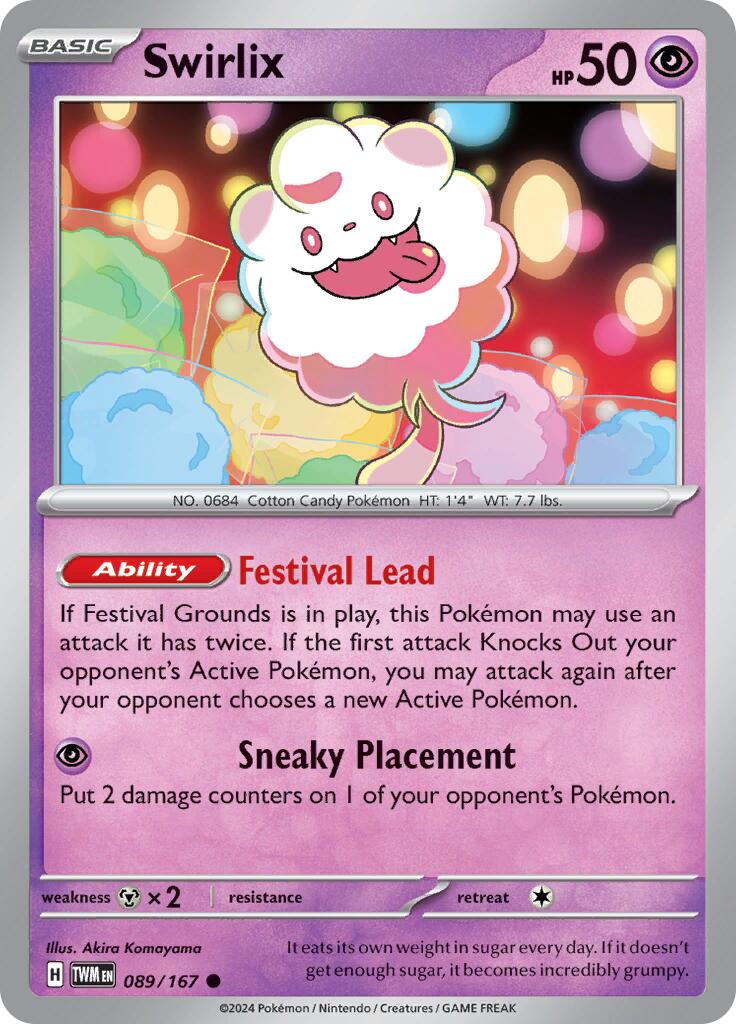 Swirlix (089/167) [Scarlet & Violet: Twilight Masquerade] | Pegasus Games WI