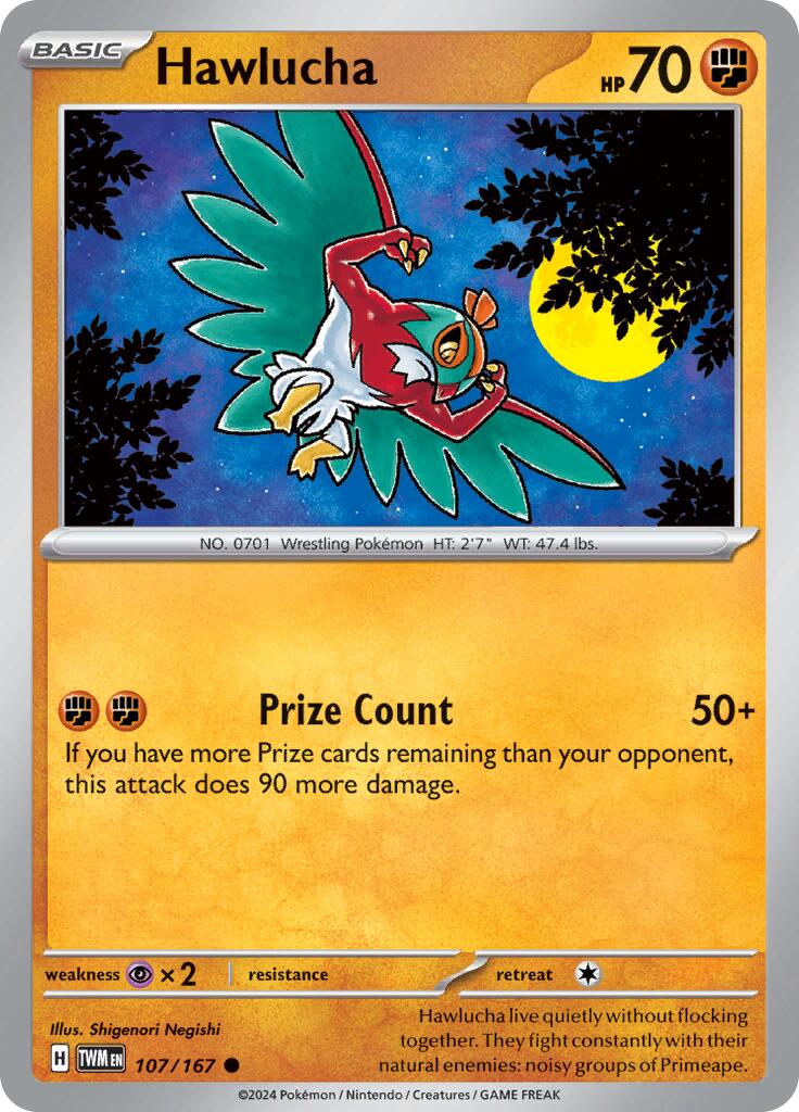 Hawlucha (107/167) [Scarlet & Violet: Twilight Masquerade] | Pegasus Games WI