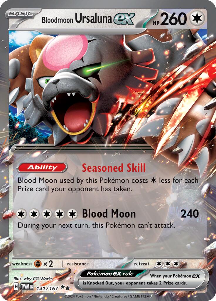 Bloodmoon Ursaluna ex (141/167) [Scarlet & Violet: Twilight Masquerade] | Pegasus Games WI