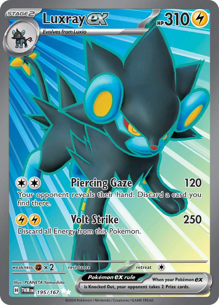 Luxray ex (195/167) [Scarlet & Violet: Twilight Masquerade] | Pegasus Games WI