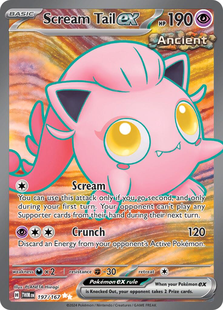 Scream Tail ex (197/167) [Scarlet & Violet: Twilight Masquerade] | Pegasus Games WI