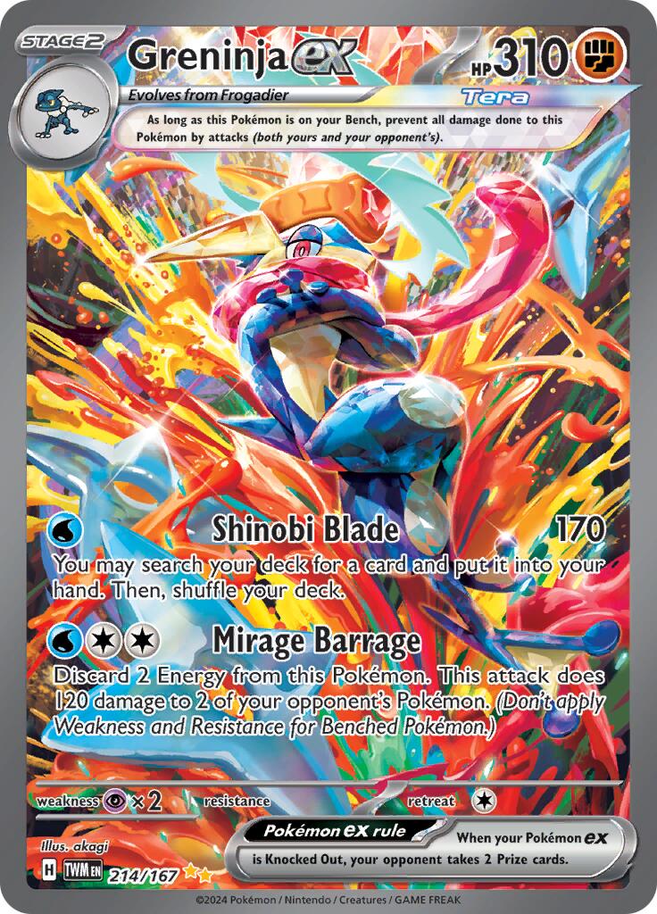 Greninja ex (214/167) [Scarlet & Violet: Twilight Masquerade] | Pegasus Games WI