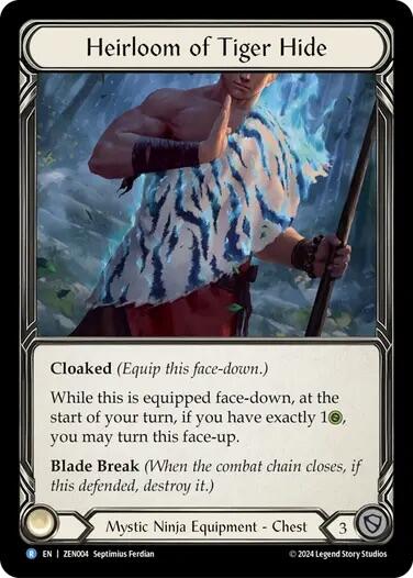 Heirloom of Tiger Hide [ZEN004] (Part the Mistveil Zen Blitz Deck) | Pegasus Games WI