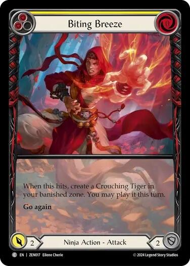 Biting Breeze (Yellow) [ZEN017] (Part the Mistveil Zen Blitz Deck) | Pegasus Games WI