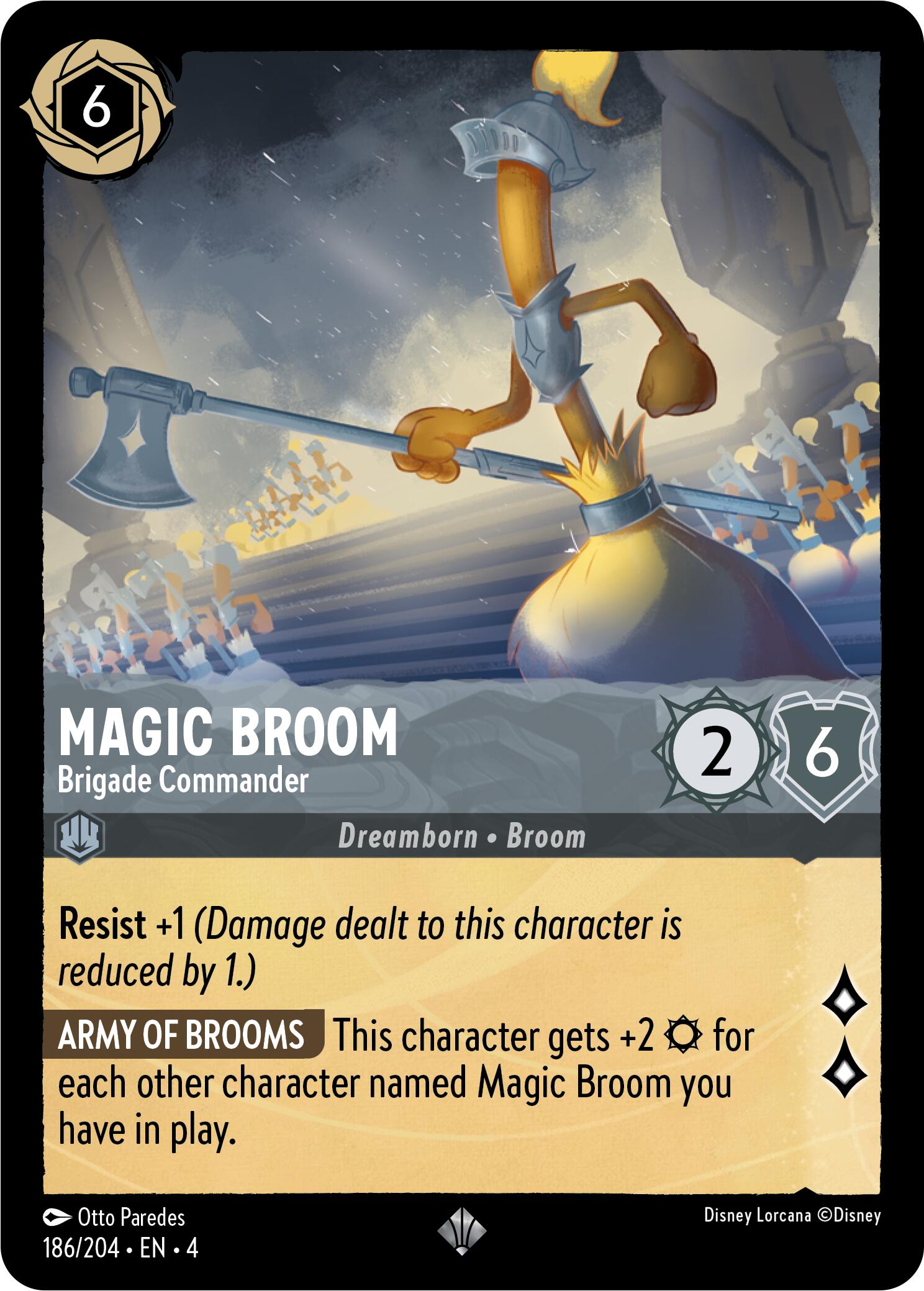 Magic Broom - Brigade Commander (186/204) [Ursula's Return] | Pegasus Games WI