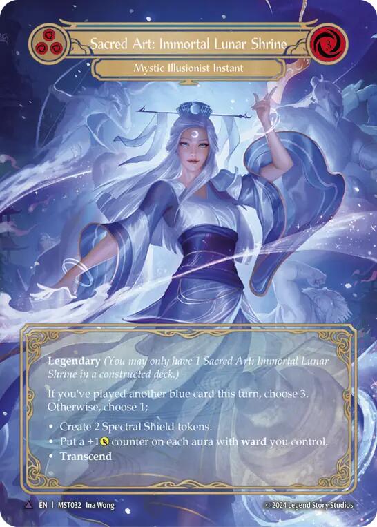 Sacred Art: Immortal Lunar Shrine // Inner Chi (Marvel) [MST032] (Part the Mistveil)  Cold Foil | Pegasus Games WI