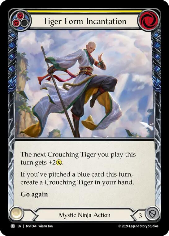 Tiger Form Incantation (Yellow) [MST064] (Part the Mistveil) | Pegasus Games WI