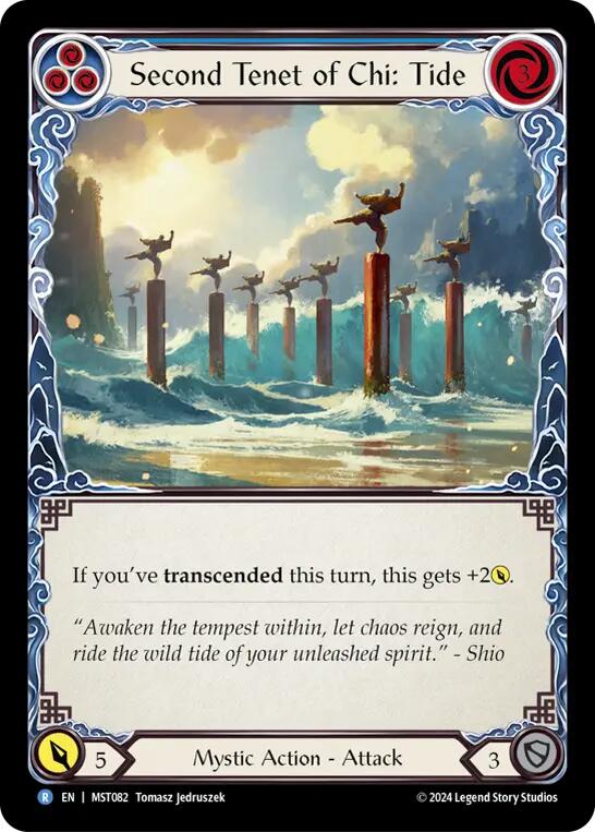 Second Tenet of Chi: Tide [MST082] (Part the Mistveil)  Rainbow Foil | Pegasus Games WI