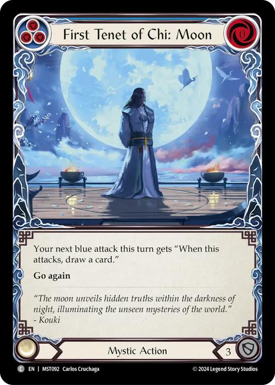 First Tenet of Chi: Moon [MST092] (Part the Mistveil)  Rainbow Foil | Pegasus Games WI
