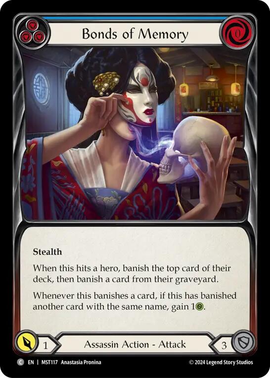 Bonds of Memory (Blue) [MST117] (Part the Mistveil)  Rainbow Foil | Pegasus Games WI