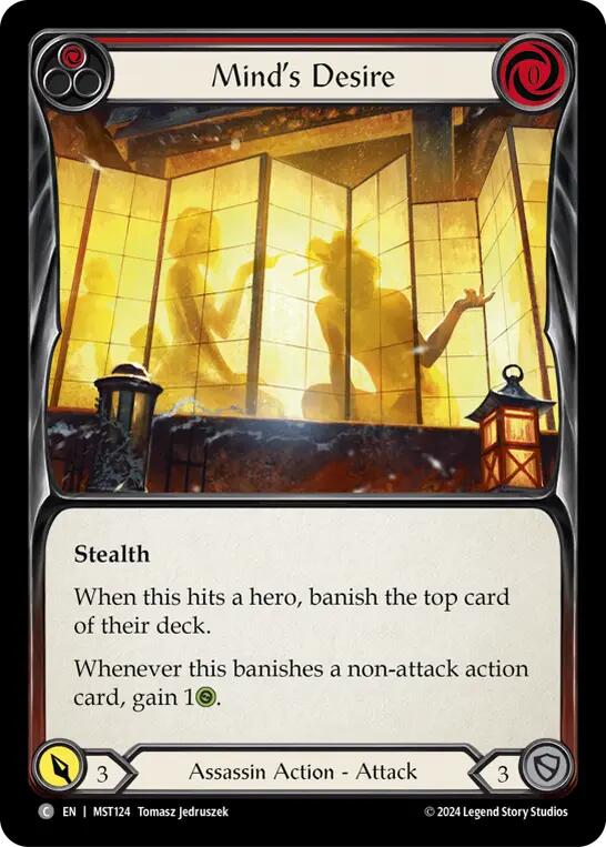 Mind's Desire (Red) [MST124] (Part the Mistveil) | Pegasus Games WI