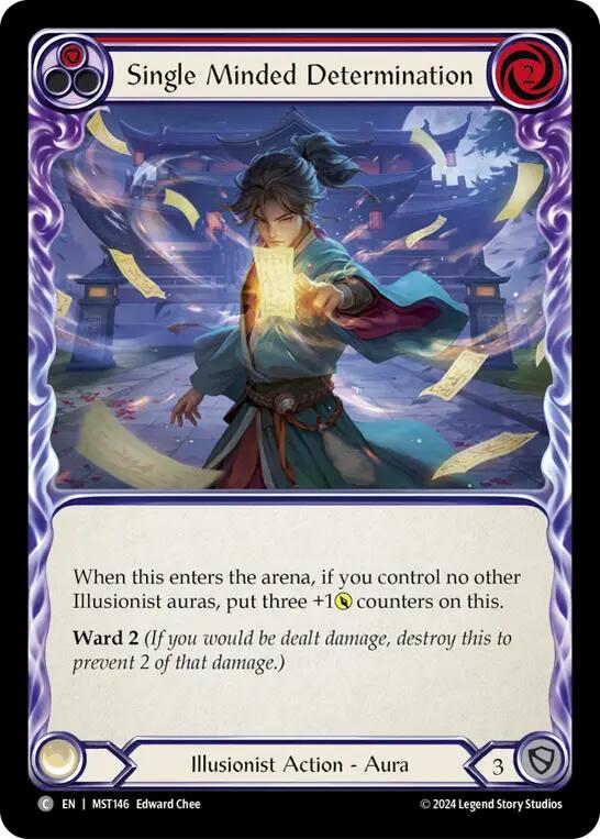 Single Minded Determination (Red) [MST146] (Part the Mistveil) | Pegasus Games WI