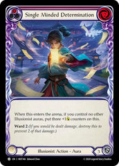 Single Minded Determination (Red) [MST146] (Part the Mistveil)  Rainbow Foil | Pegasus Games WI