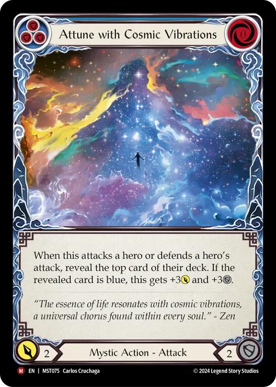 Attune with Cosmic Vibrations [MST075] (Part the Mistveil)  Rainbow Foil | Pegasus Games WI