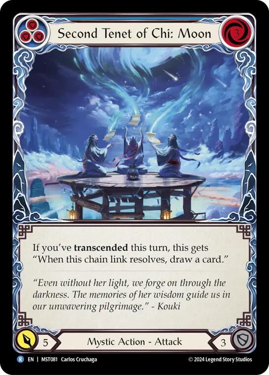Second Tenet of Chi: Moon [MST081] (Part the Mistveil)  Rainbow Foil | Pegasus Games WI