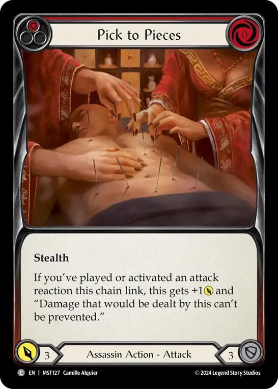Pick to Pieces (Red) [MST127] (Part the Mistveil)  Rainbow Foil | Pegasus Games WI