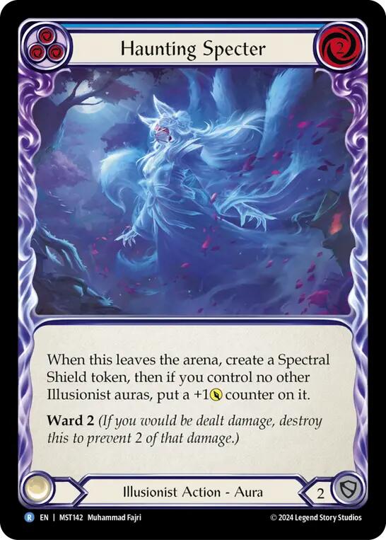 Haunting Specter (Blue) [MST142] (Part the Mistveil) | Pegasus Games WI