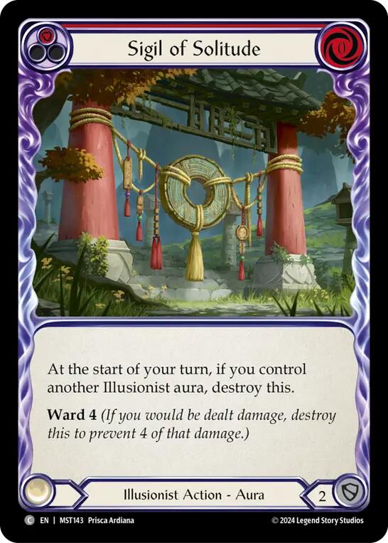 Sigil of Solitude (Red) [MST143] (Part the Mistveil) | Pegasus Games WI