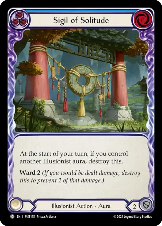 Sigil of Solitude (Blue) [MST145] (Part the Mistveil) | Pegasus Games WI