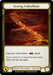 Searing Emberblade (Golden) [FAB147] (Promo)  Cold Foil | Pegasus Games WI