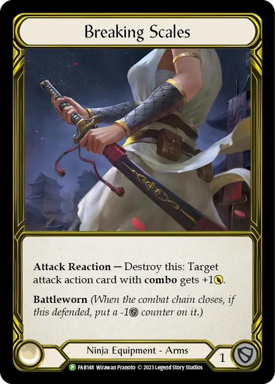 Breaking Scales (Golden) [FAB148] (Promo)  Cold Foil | Pegasus Games WI
