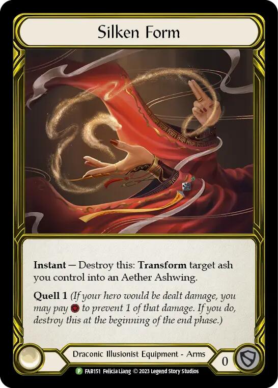 Silken Form (Golden) [FAB151] (Promo)  Cold Foil | Pegasus Games WI