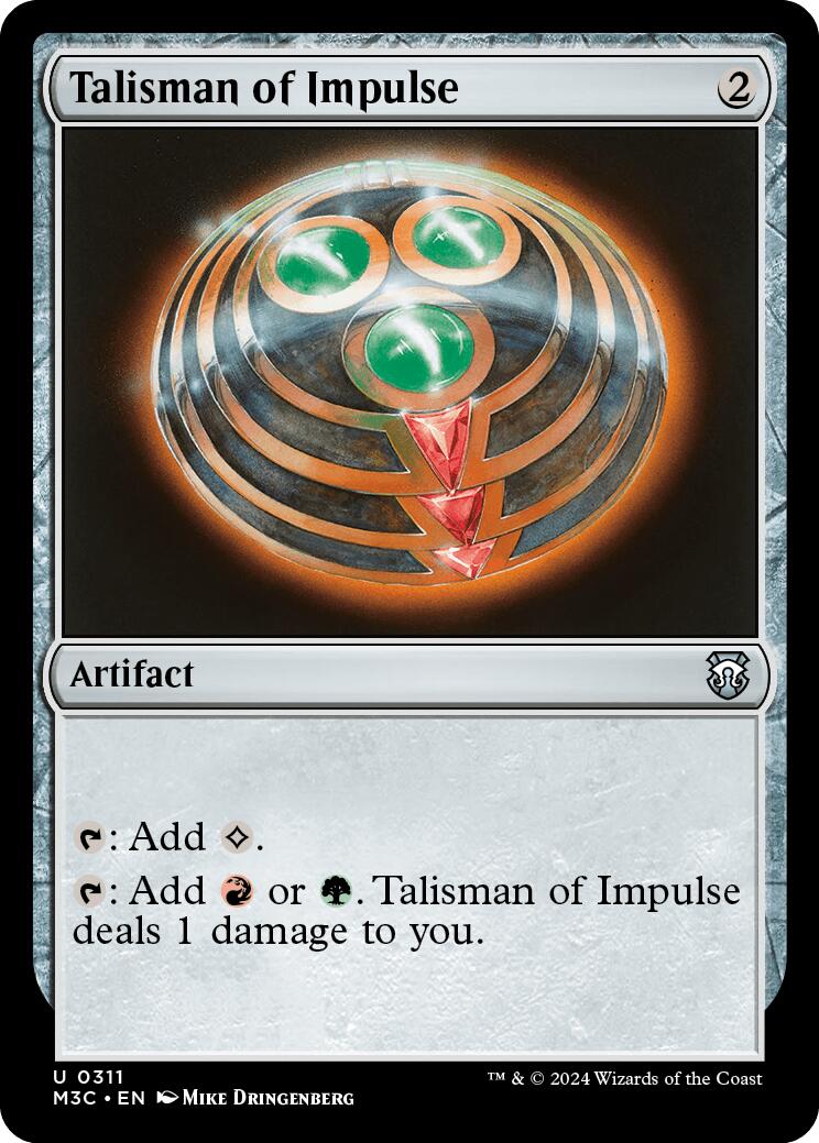 Talisman of Impulse [Modern Horizons 3 Commander] | Pegasus Games WI