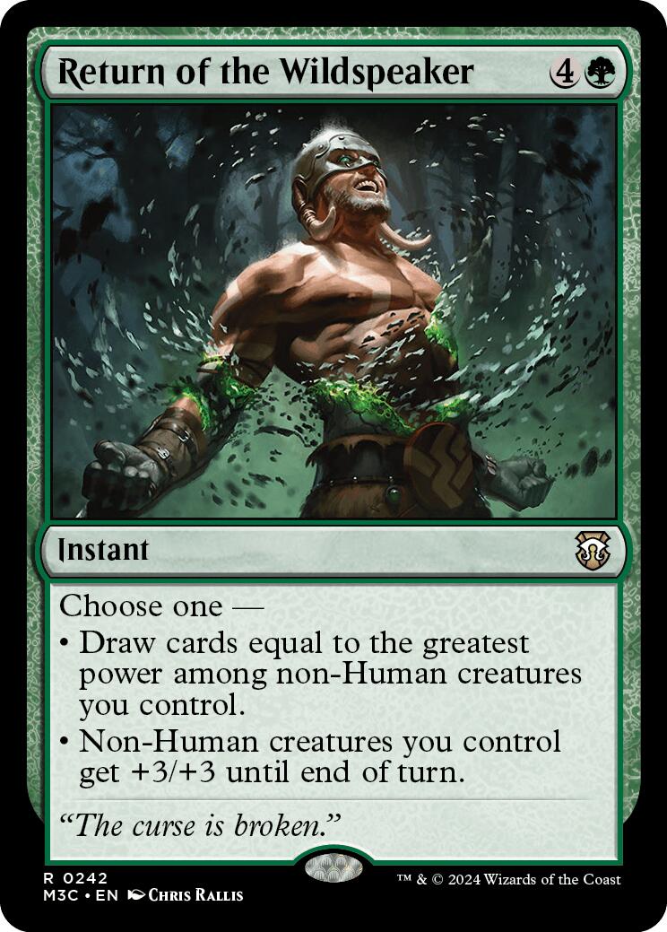Return of the Wildspeaker [Modern Horizons 3 Commander] | Pegasus Games WI