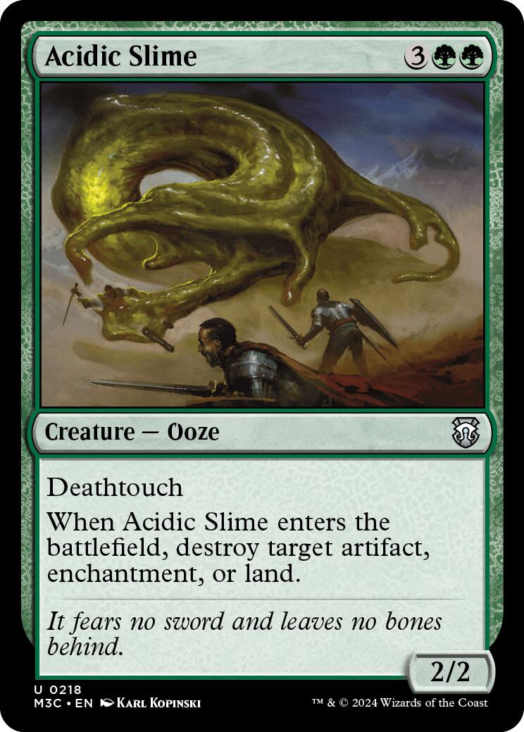 Acidic Slime [Modern Horizons 3 Commander] | Pegasus Games WI