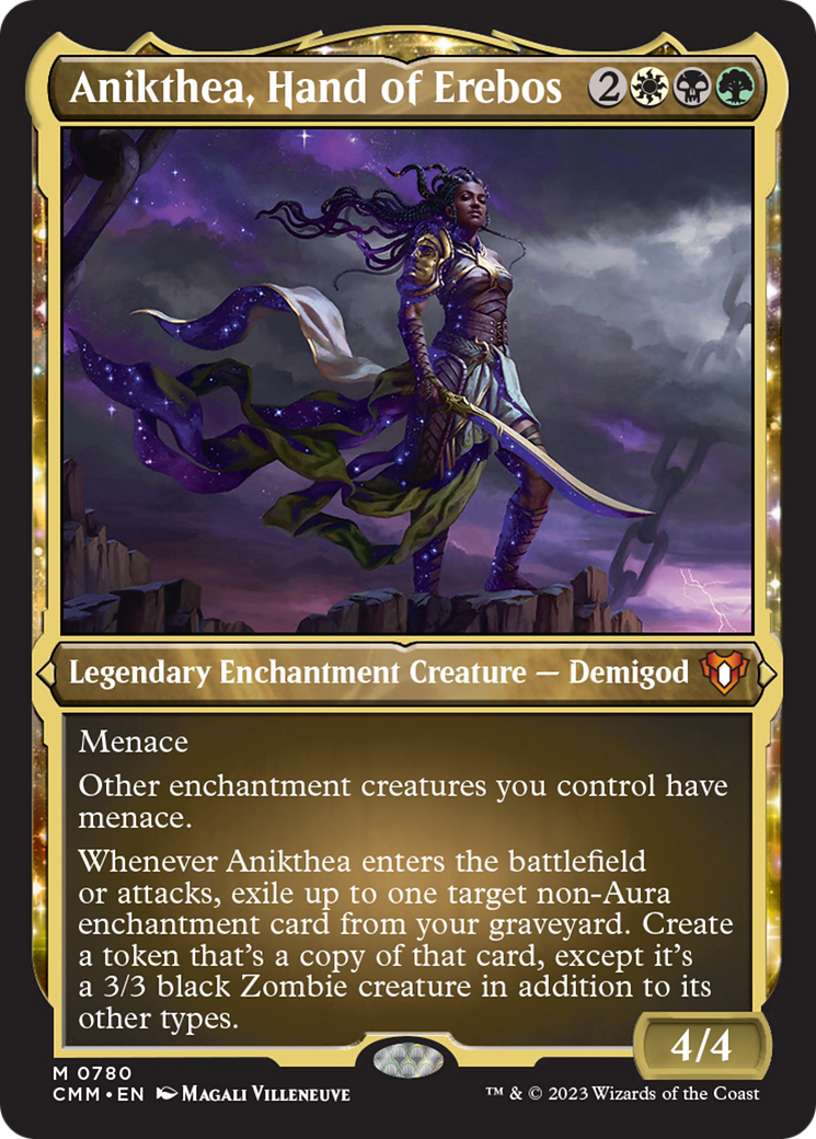 Anikthea, Hand of Erebos (Display Commander) (Foil Etched) [Commander Masters] | Pegasus Games WI