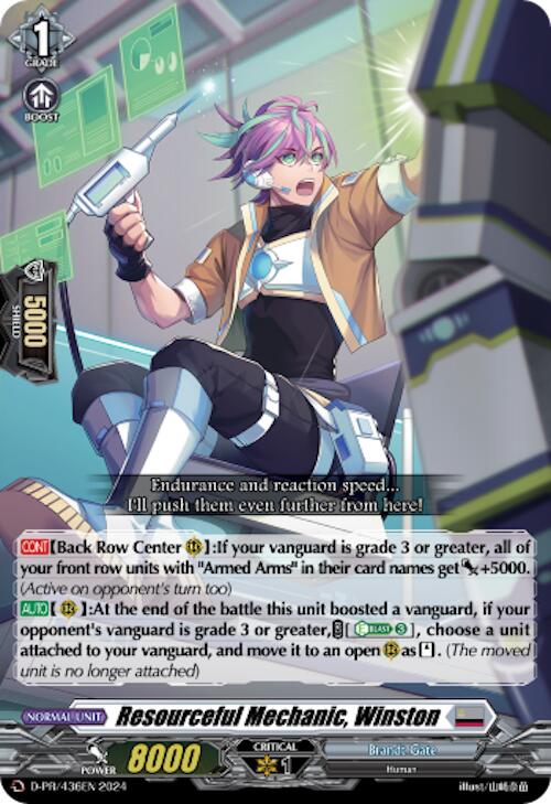 Resourceful Mechanic, Winston (D-PR/436EN) [D Promo Cards] | Pegasus Games WI