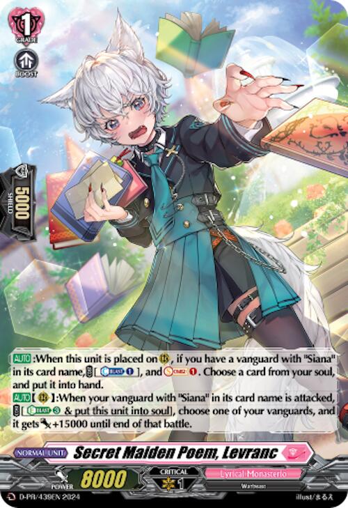 Secret Maiden Poem, Levranc (Foil) (D-PR/439EN) [D Promo Cards] | Pegasus Games WI