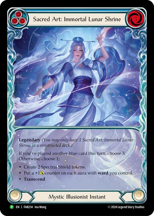 Sacred Art: Immortal Lunar Shrine [FAB234] (Promo)  Rainbow Foil | Pegasus Games WI