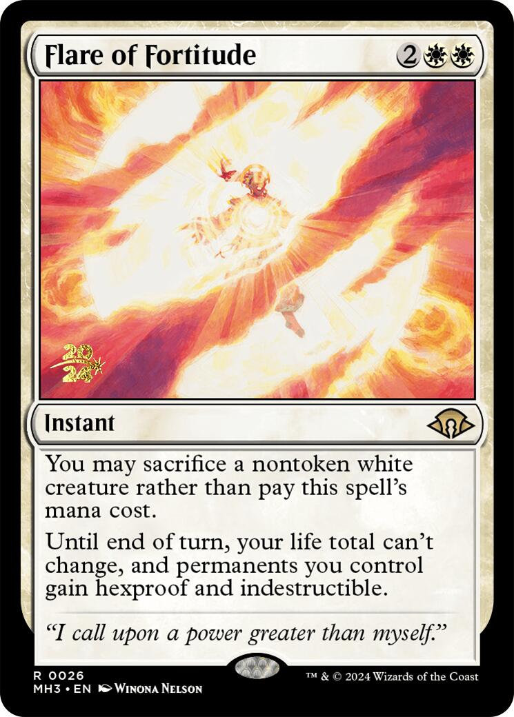 Flare of Fortitude [Modern Horizons 3 Prerelease Promos] | Pegasus Games WI